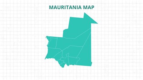 Mapa podkreślająca Mauretanię Mapa Mauretanii nowoczesna mapa z szarym ...
