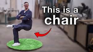Can you sit on these optical illusion chairs?