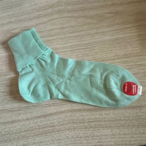 NOS Vintage Buster Brown Socks in Seafoam Green, Bebon Cotton Yarn ...