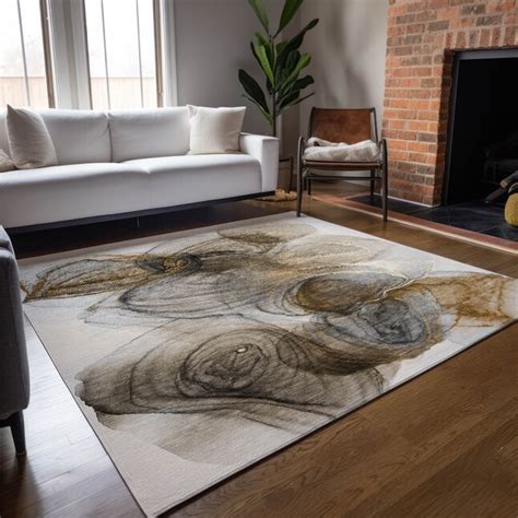 Addison Rugs Chantille 5 X 7 (ft) Brown Indoor/Outdoor Abstract Machine ...