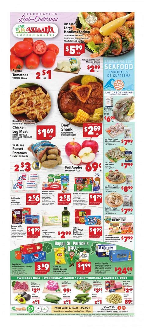 Vallarta (CA) Weekly Ad Flyer March 17 to March 23