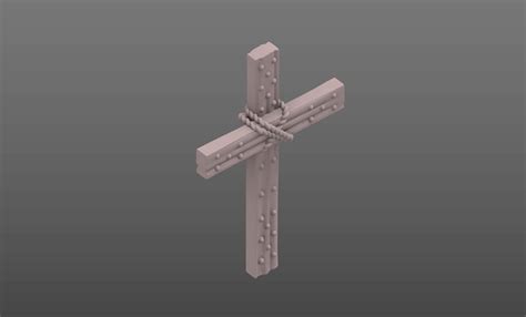 Trench crusade timber cross 2・Free STL File for 3D printing・Cults