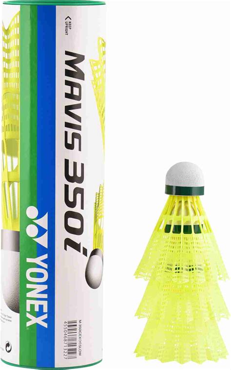 Yonex Mavis 350i nylon shuttlecock yellow slow 6 pcs in the box – Sonu ...