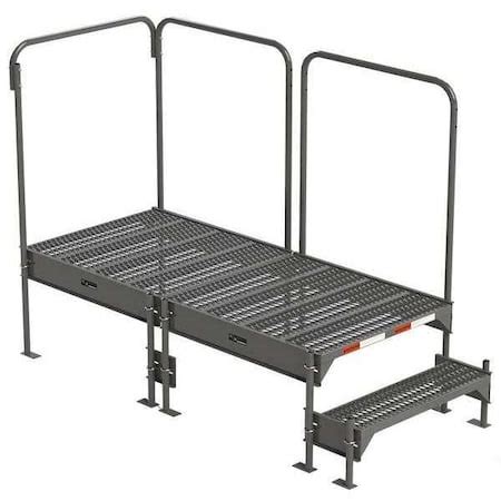 Ega Custom Work Platform, 2 Steps, Modular, 35"W x 77"L Platform ...