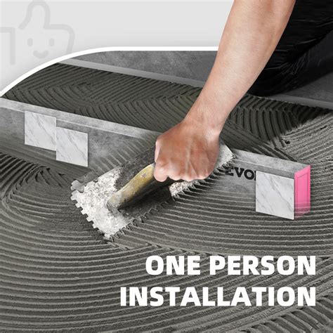 VEVOR Shower Curb, 60'' x 4'' x 6'', Cuttable Waterproof XPS Foam ...
