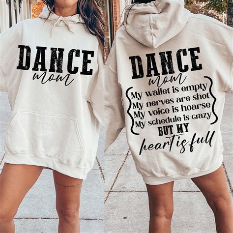 Dance Mom Wallet is Empty Heart is Full Shirt, Dance mom svg, Dance ...