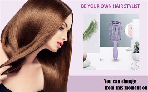 Buy Mockery Paddle Detangling Brush for Wet Dry Curly Thick Straight ...