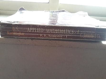 Buy Applied Mathematics 1 (GV KUMBHOJKAR Book Online at Low Prices in ...