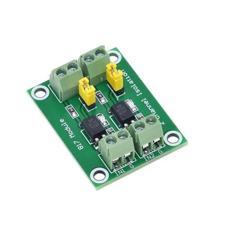 PC 817 2 Channel Optocoupler Isolation Board Voltage Control Switching ...