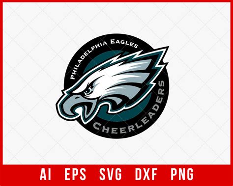 A clipart image of the Eagles logo in various formats. #5848818