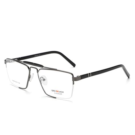 GREY JACK Retro Spectacle Frame for Men Women Rectangle Glass Frame 52 ...