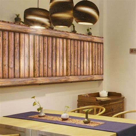 Retro Wood Grain Striped Wallpaper – JAAMSO ROYALS