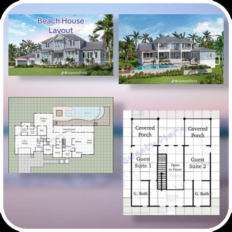 TikTok • Flora in 2024 | House design photos, Beach house blueprints ...