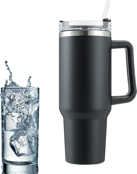 Buy FEELING MALL 40oz Tumbler with Handle and Straw Lid| Insulated Cup ...