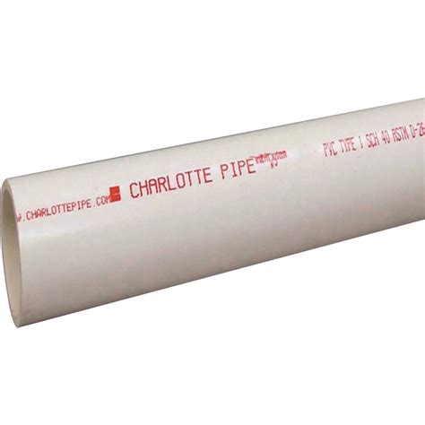 Charlotte Pipe 6 In. x 20 Ft. Schedule 40 PVC DWV/Pressure Dual Rated ...
