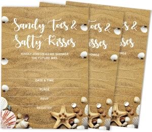 Inkdotpot 30 Beach Fill-in Style Bridal Shower Invitations Wedding ...