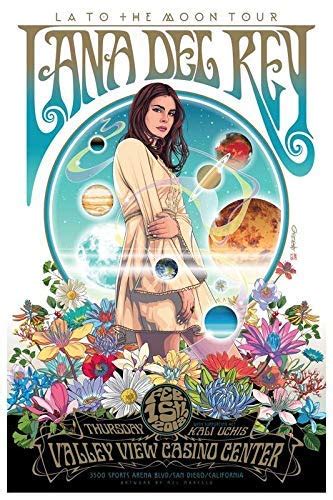 zolto Poster Lana Del Rey Musician Singer Songwriter 12 x 18 Inch ...