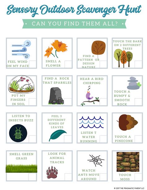Outdoor Scavenger Hunt And S39mores Printables Outdoor