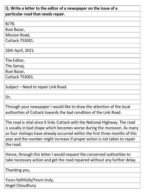 Image result for Letter Writing Format