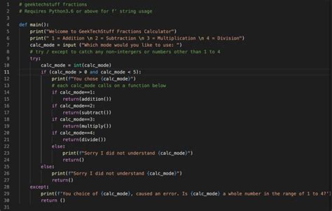Image result for Try Function for Fractions Python