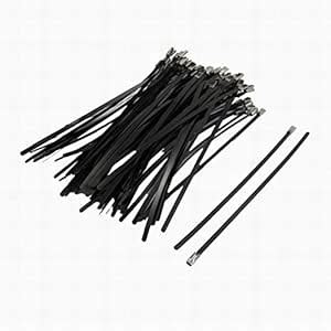 Ucland Stainless Sprayed Self-Lock Cable Ties/Wire Strap, 4.6 x 150 mm ...