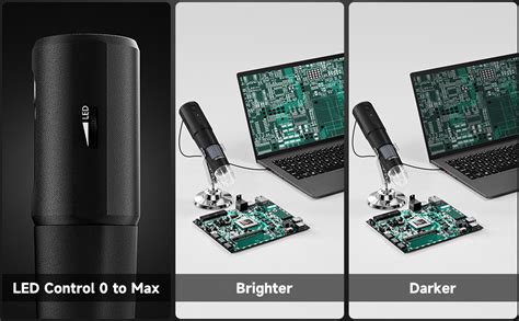 Microware Wireless Digital Microscope 50X-1000X 1080P Handheld Portable ...