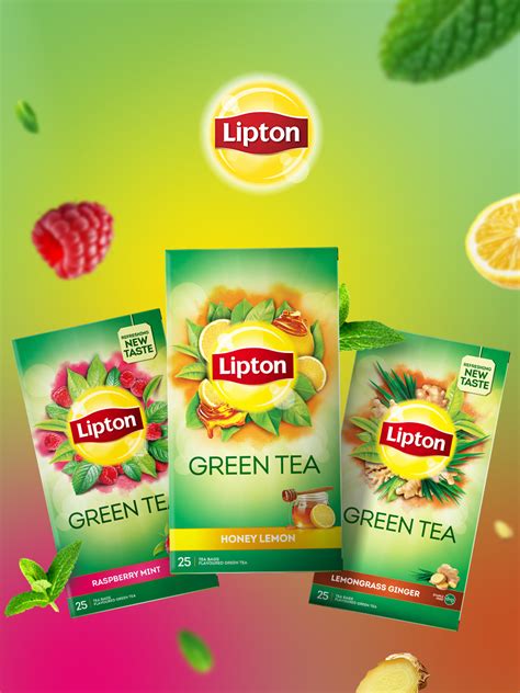 Lipton Assorted Green Tea Bags – Honey Lemon, Raspberry Mint ...