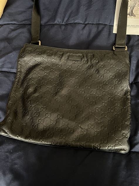 gucci crossbody bag authentic black. - Gem