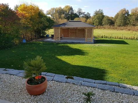 ECK GARTENHÄUSER MIELNO HOLZGARTENLAUBE PAVILLON KIEFERNSCHUPPEN 3x4m ...