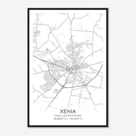 Map Of Xenia Ohio Area | Maps Of Ohio