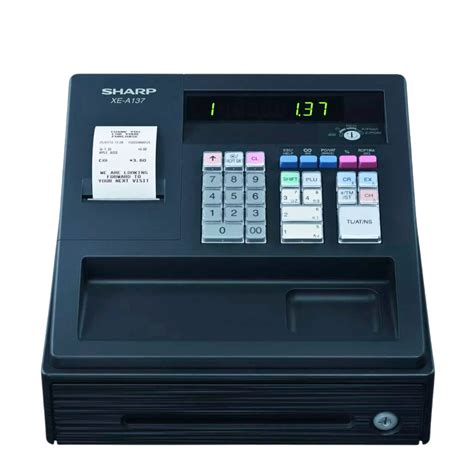 Sharp Cash Register Xea137b Black | Compact POS System For Retail ...