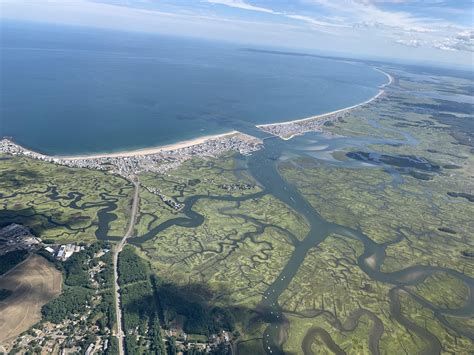 Flew a Cessna up the coast and snagged this photo of Plum Island : r ...