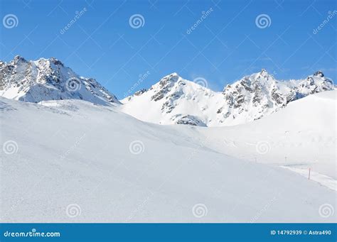 Swiss skiing resort stock image. Image of climate, frost - 14792939