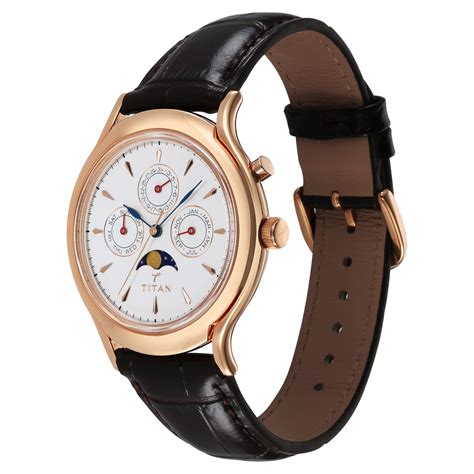 Buy Online Titan 40 years Quartz Multifunction with Moon Phase White ...
