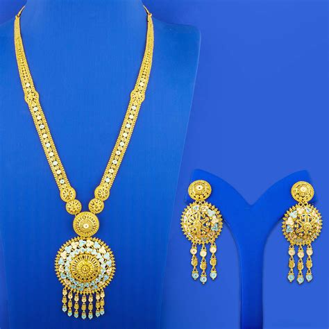 Govindji's | GOLD JEWELRY | Twenty-Two Karat Minakari Gold Necklace and ...