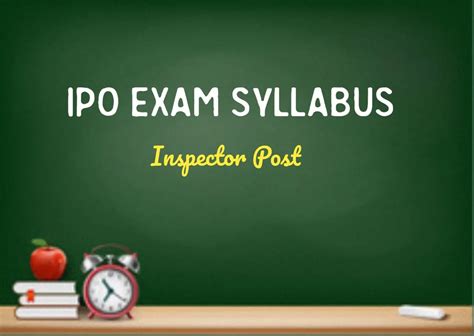 IPO Exam Syllabus 2023 (Latest) | Download LDCE IPO Exam Syllabus in ...
