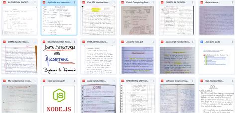 Let's Code - placement handwritten notes pdf dsa dbms os web dev oop ...