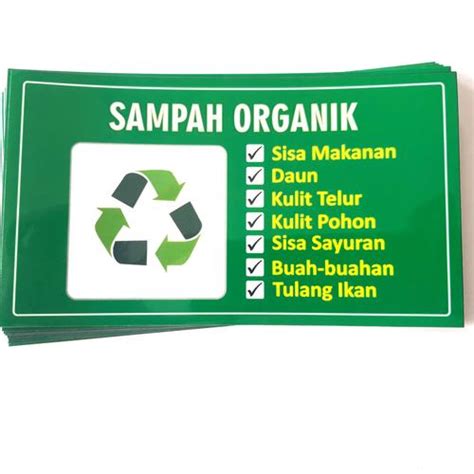 Jual Sticker Sampah Organik - Kab. Karanganyar - akreditasipuskesmas ...