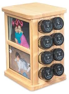 Buy Kamenstein 16 Jar Filled Revolving Photo Frame Spice Rack Online at ...