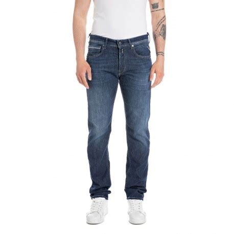 Pantaloncini Denim Uomo Replay - Vestibilità Affusolata, Tessuto Elasticizzato Power Stretch