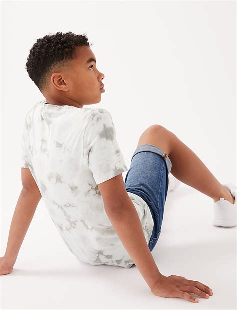 Buy Pure Cotton Minecraft™ Tie Dye T-Shirt at Marks & Spencer