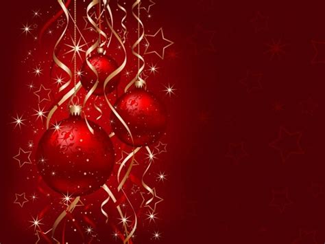 Realistic red baubles background | Free Vector