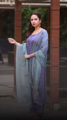 7 Beautiful Suit Sets By Sargun Mehta For Low-Key Functions