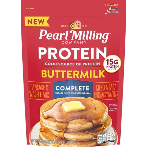 Amazon.com: Pearl Milling Company Protein Pancake Mix, Single Pouch, 20oz
