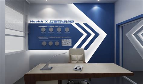 健康管理中心3D设计效果图—蓝白系列—科技风|三维|场景|治术艺空 - 原创作品 - 站酷 (ZCOOL)
