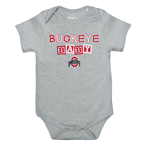 Ohio State Gray Buckeye Baby Onsie - College Traditions