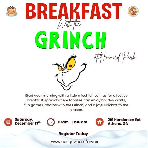 Breakfast with the Grinch, 291 Henderson Ext, Athens, GA, United States ...