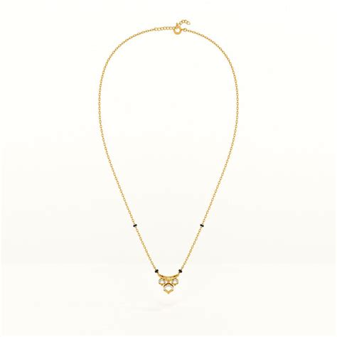 Three Petals Of Love 925 Sterling Silver Mangalsutra – PALMONAS