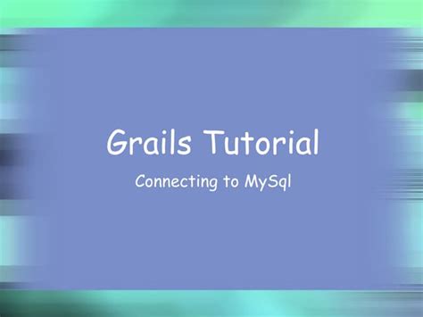 Image result for How to Change H2 Database to MySQL Database in Grails Application