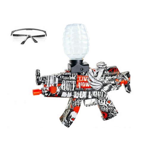 Buy Automatic MP5 Toy Gun Electric Splatter Blaster with Goggles for ...